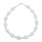 Native American Genuine Sterling Silver Mother of Pearl Bead Bracelet JX123367